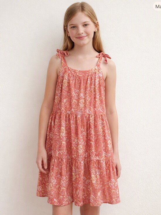 Crewcuts Other - Crewcuts by J.Crew Girls' Floral Print Tiered Ruffle Sundress Girl's Size 12